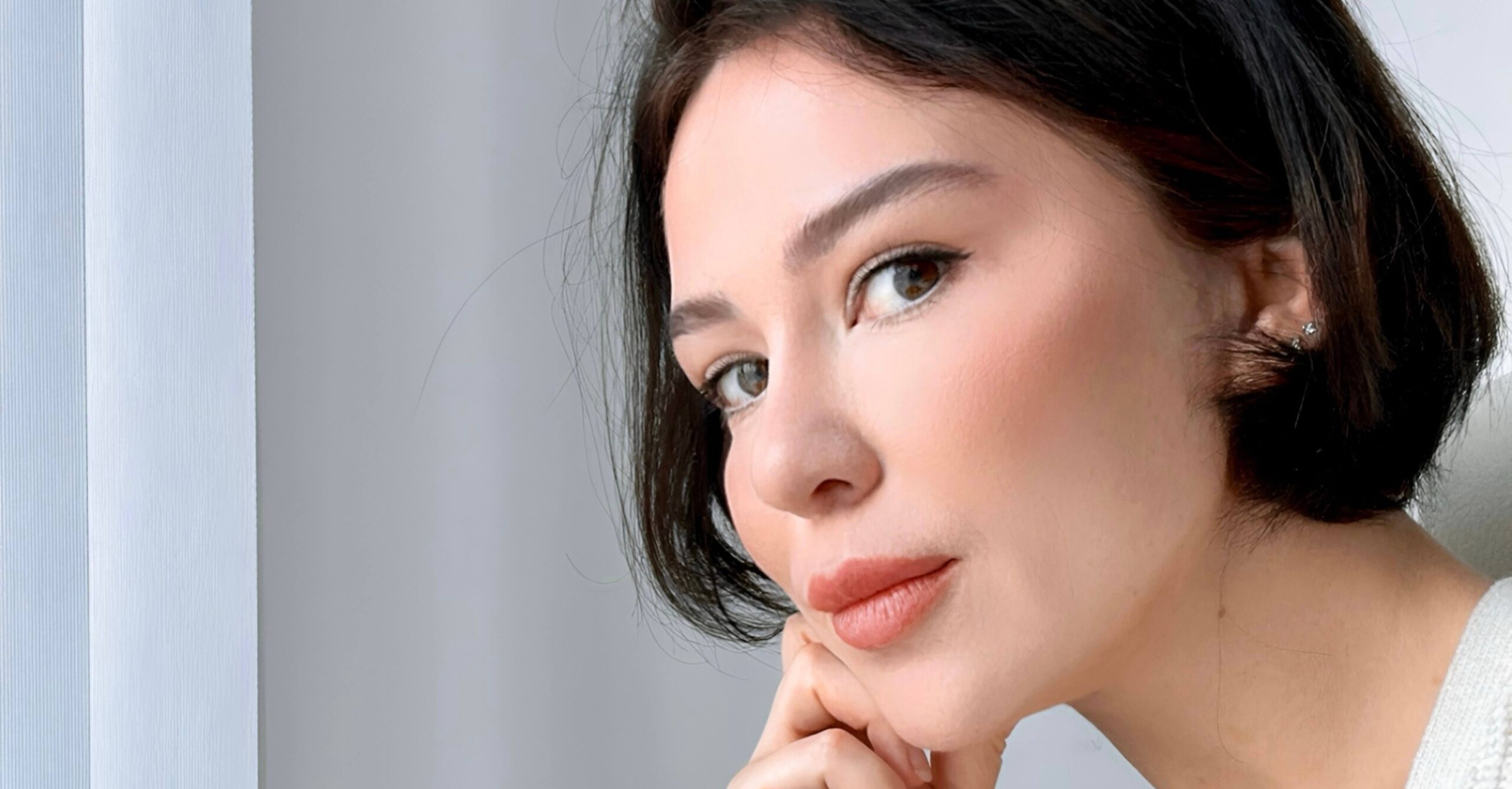 Close-up portrait of Anna Kozachenko